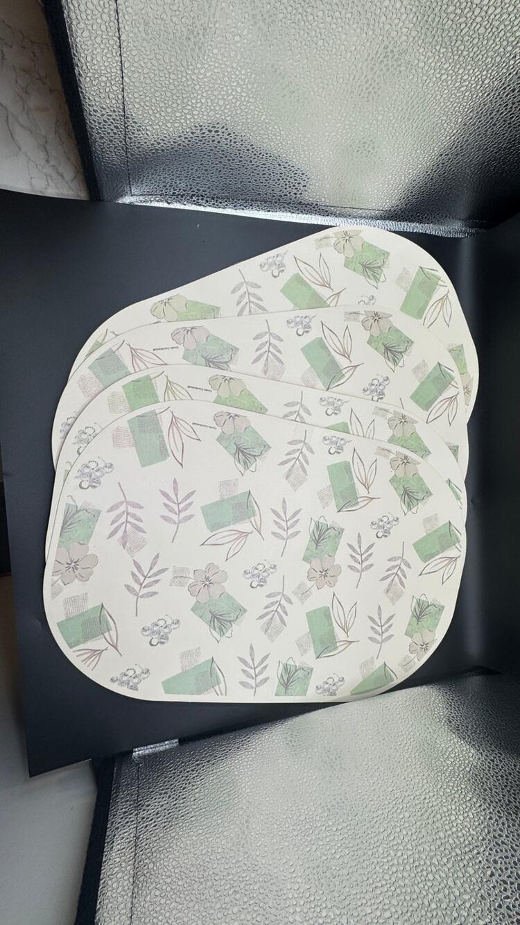 VTG Corning Textured Leaves Placemats, Set of 4